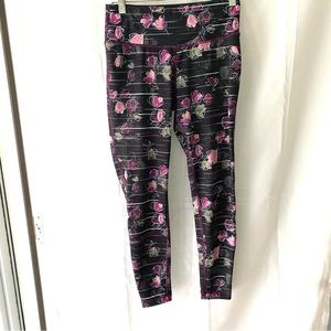 NEOT Zeros legging stretch pants curvy flowers SZ S